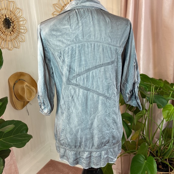 Parsley & Sage Boho Cottagecore Lagenlook Top Sz M - Picture 5 of 7